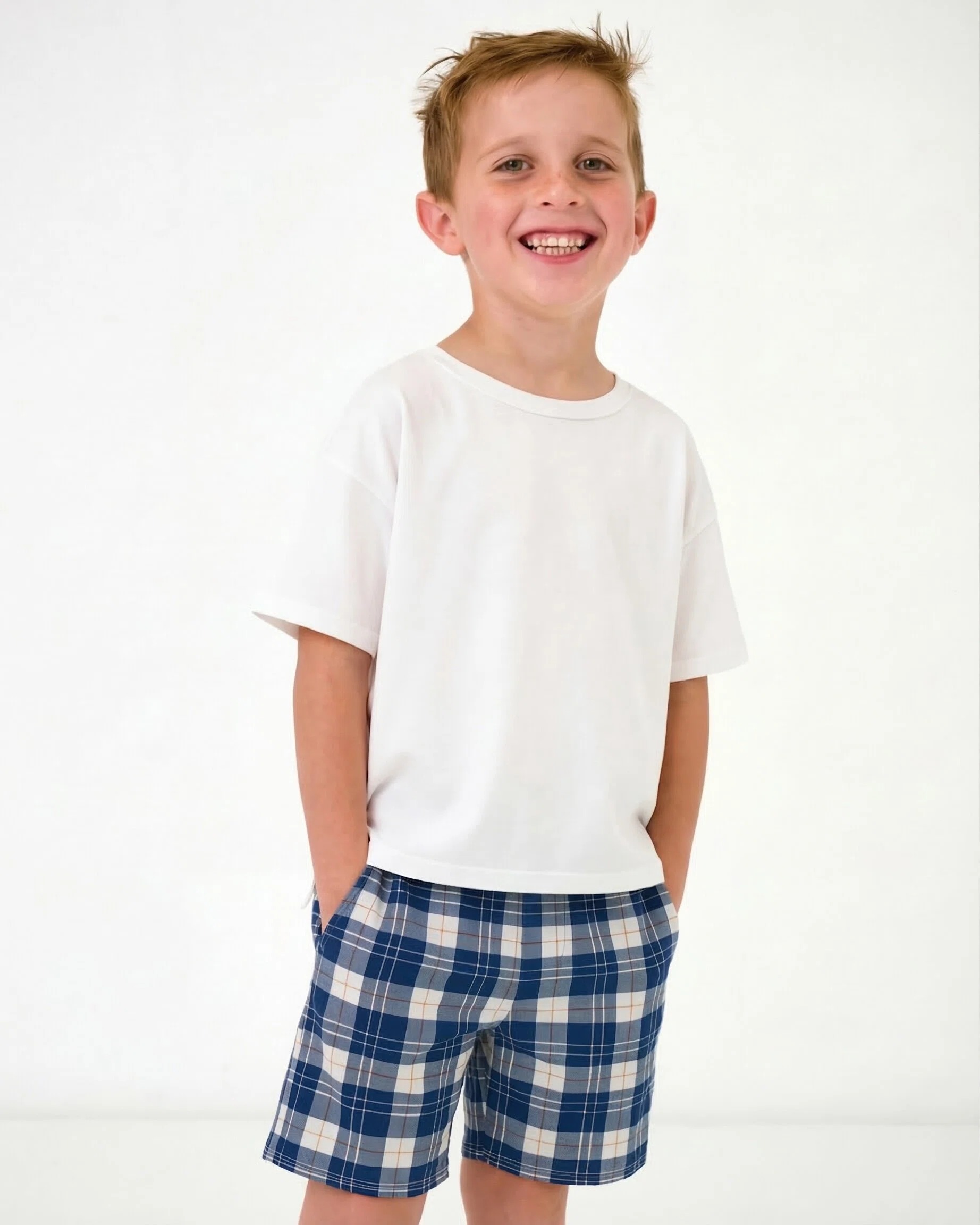 Boys Short Sleeve Summer 2 Piece Pajama Sets