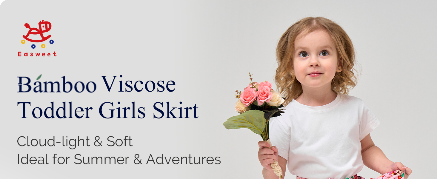 Bamboo Viscose Toddler Girls Skirt