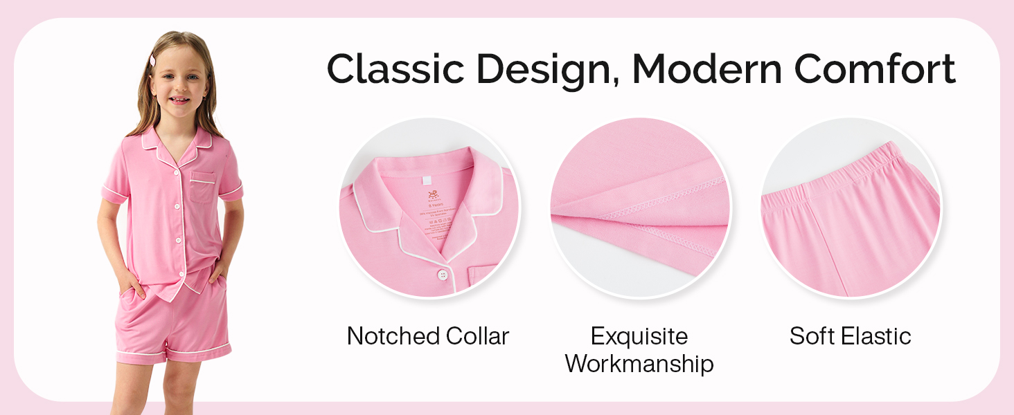 Bamboo viscose Toddler Girls pjs