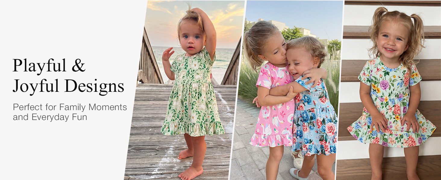 EASWEET Baby Girl Bodysuit Dress