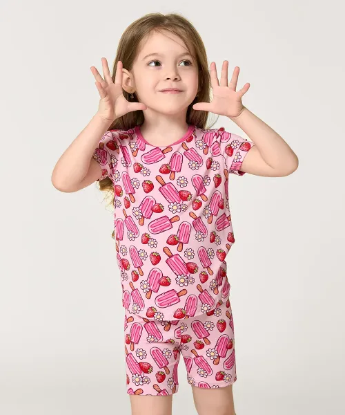 Bamboo Girls Summer Pajamas Sets