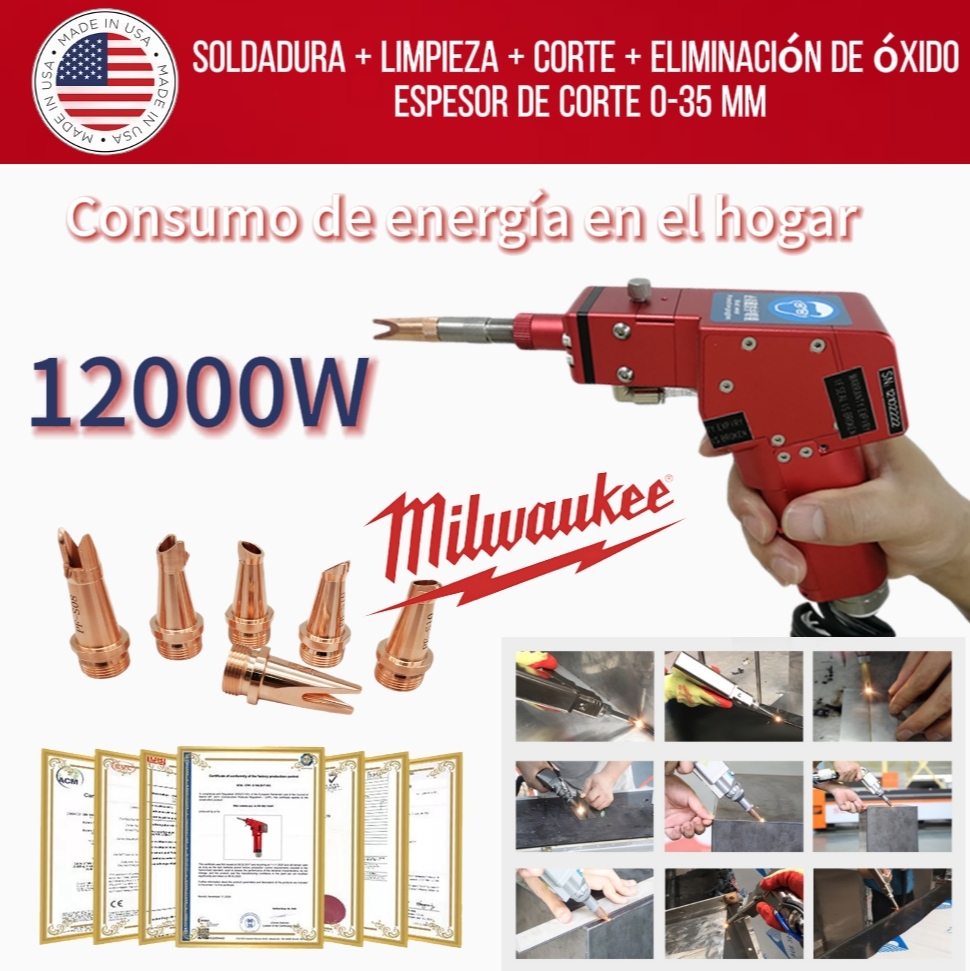 Pistola de soldadura láser portátil Milwaukee
