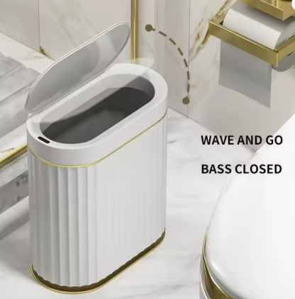 9L smart trash can electronic automatic smart sensor trash can household toilet trash can suitable for kitchen bathroom