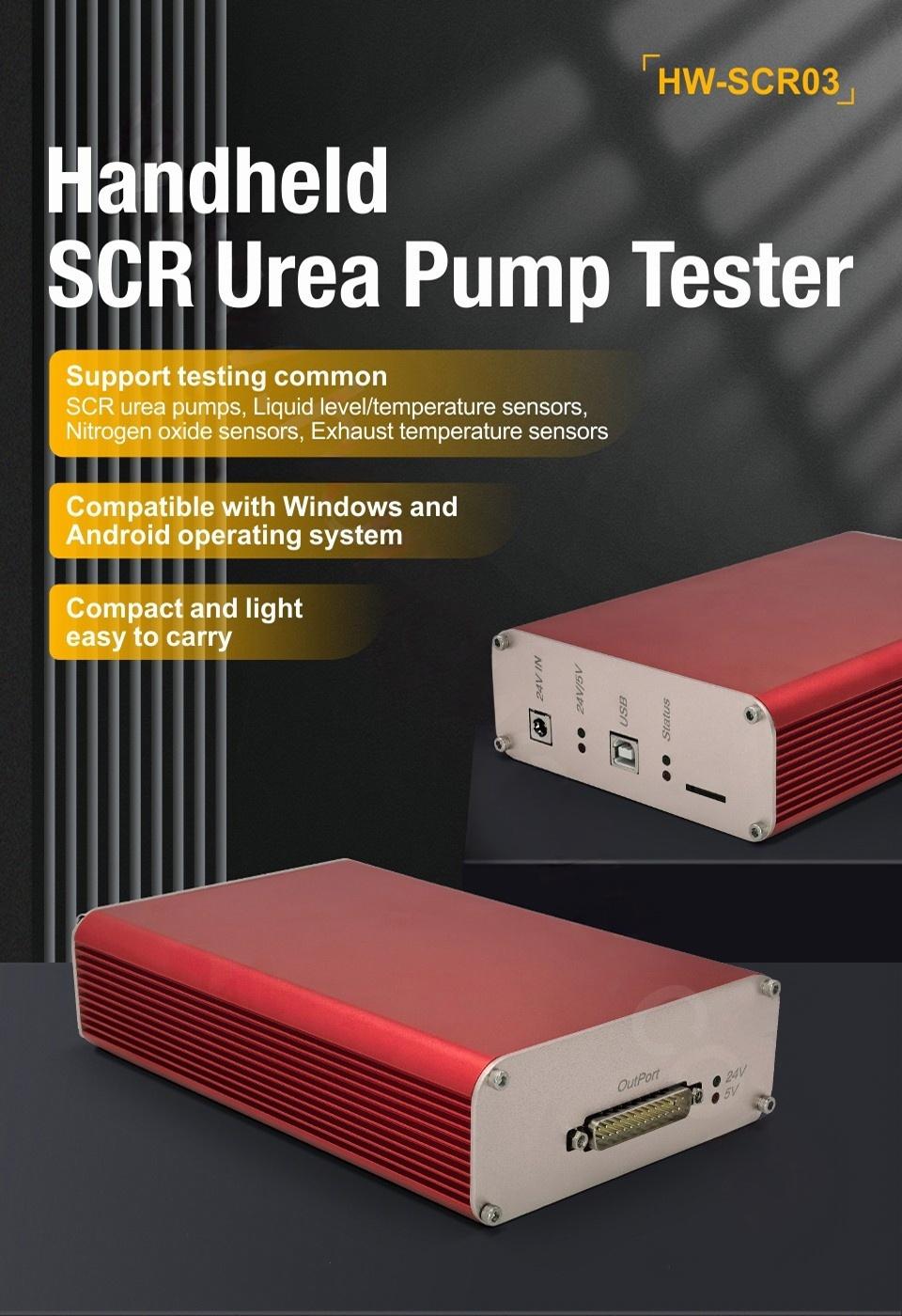 Handheld Tester SCR Urea Pump/NOx Sensors/Liquid level/Temperature Sensor/Exhaust temperature Sensor Mini Tester