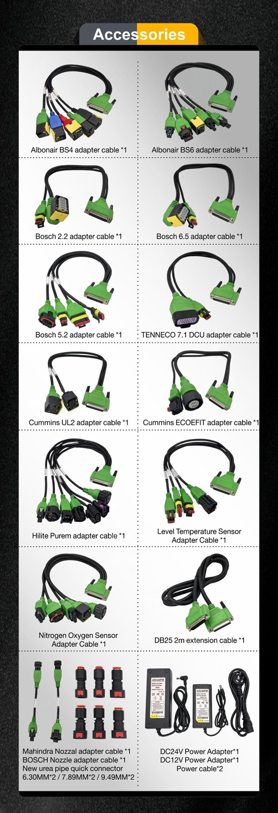 Handheld Tester SCR Urea Pump/NOx Sensors/Liquid level/Temperature Sensor/Exhaust temperature Sensor Mini Tester