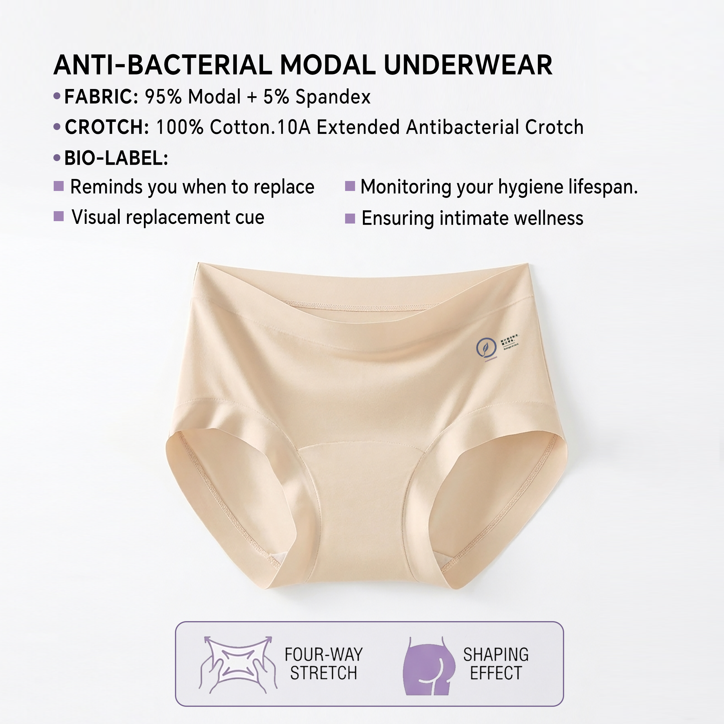 Modal 10A pH Sensing Underwear