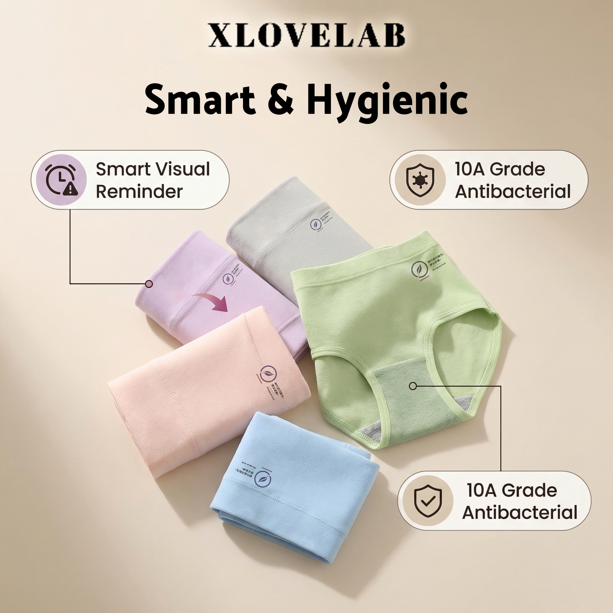 Cotton pH Sensing Underwear That Talks