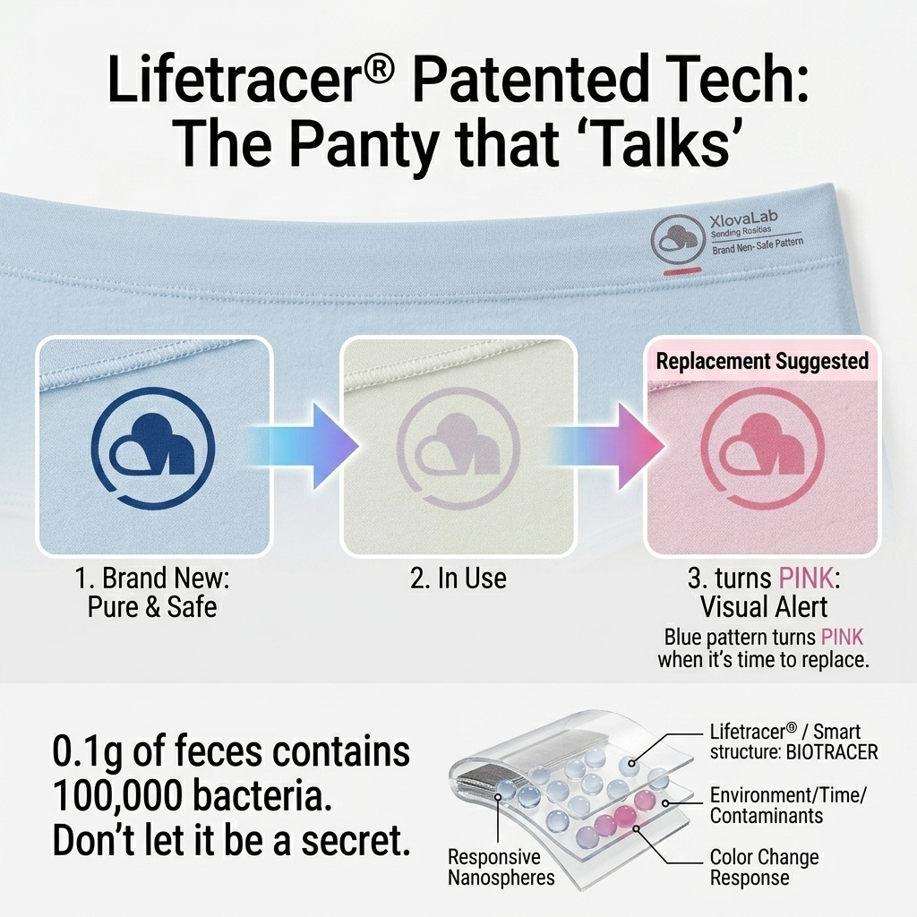 Cotton pH Sensing Underwear That Talks