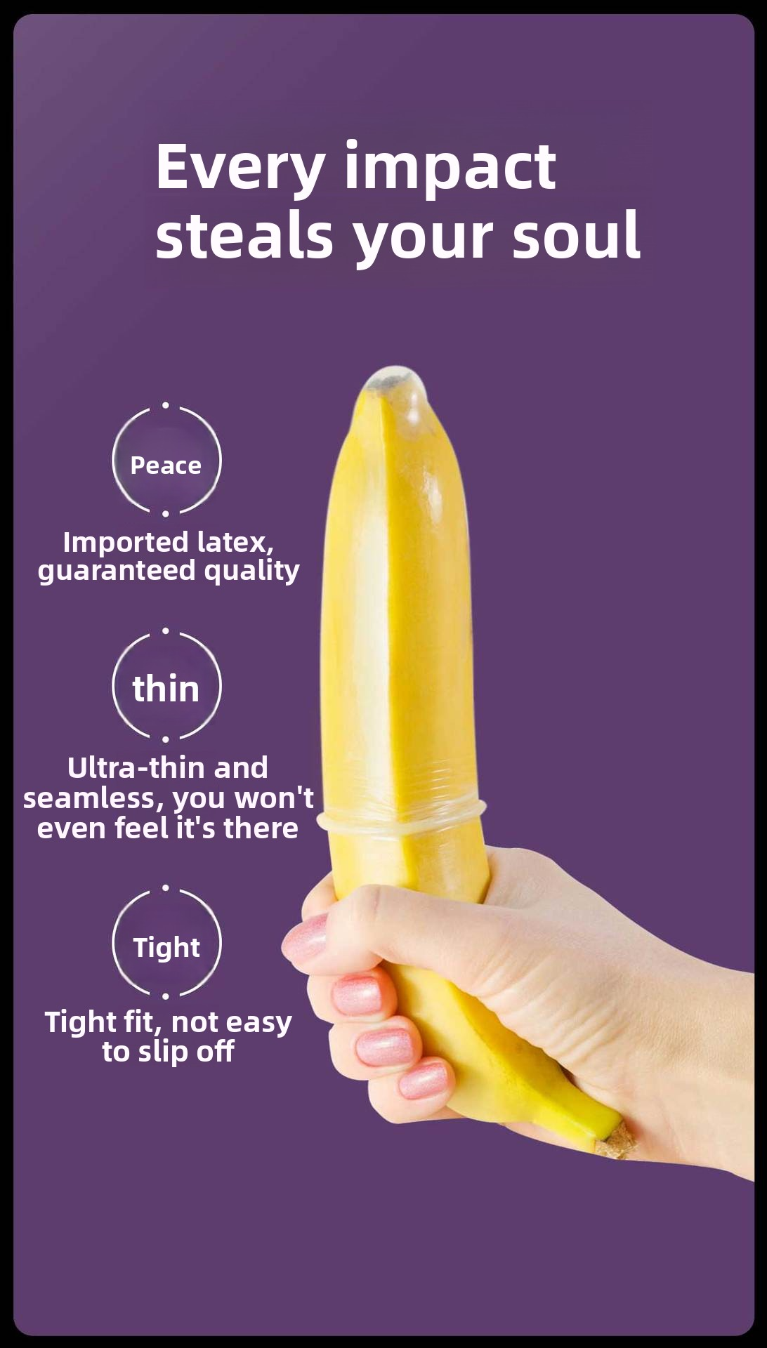 Alice Probiotic Condoms – Small Size, Ultra-Thin, Lubricated Fit