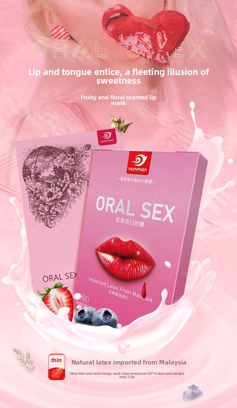 Fruit-Flavored Oral Intimacy Masks – 3-Piece Set for Couples