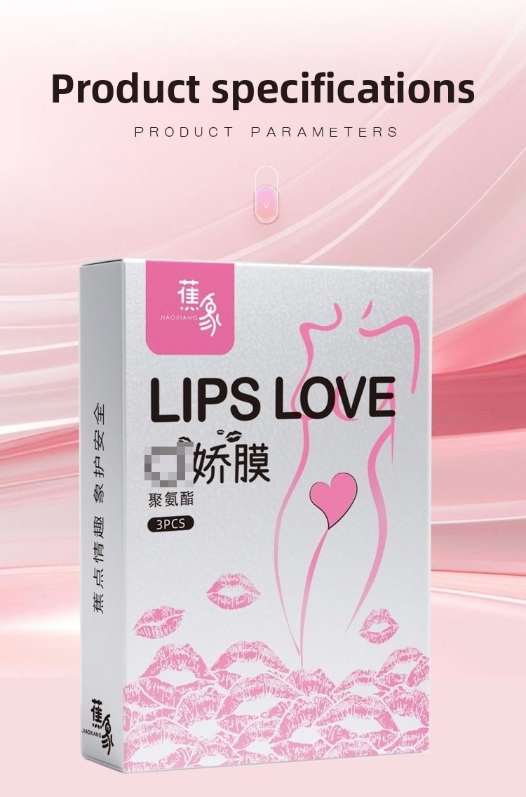 Ear-hanging, fruity-flavored oral sex condom, lubricating, clitoral stimulator, for couples' foreplay, adult sex toy