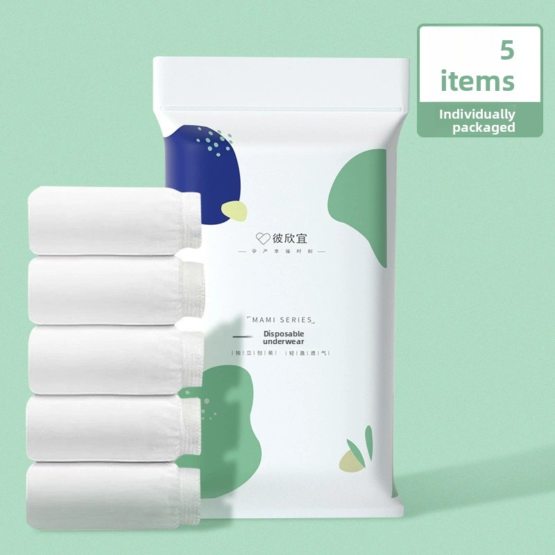 Disposable Women's Underwear – 5-Pack Travel & Postpartum Briefs