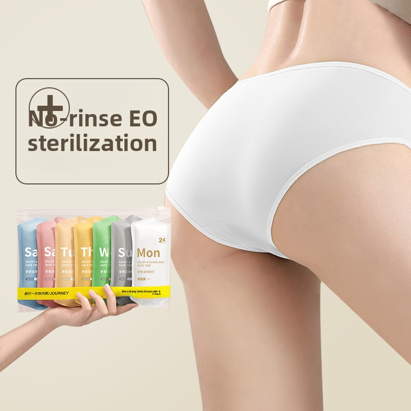 Disposable Women's Underwear – 7-Pack, Individually Wrapped