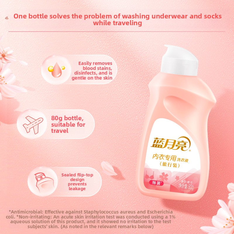 Travel-Size Underwear Laundry Detergent – 80g Portable Stain Remover