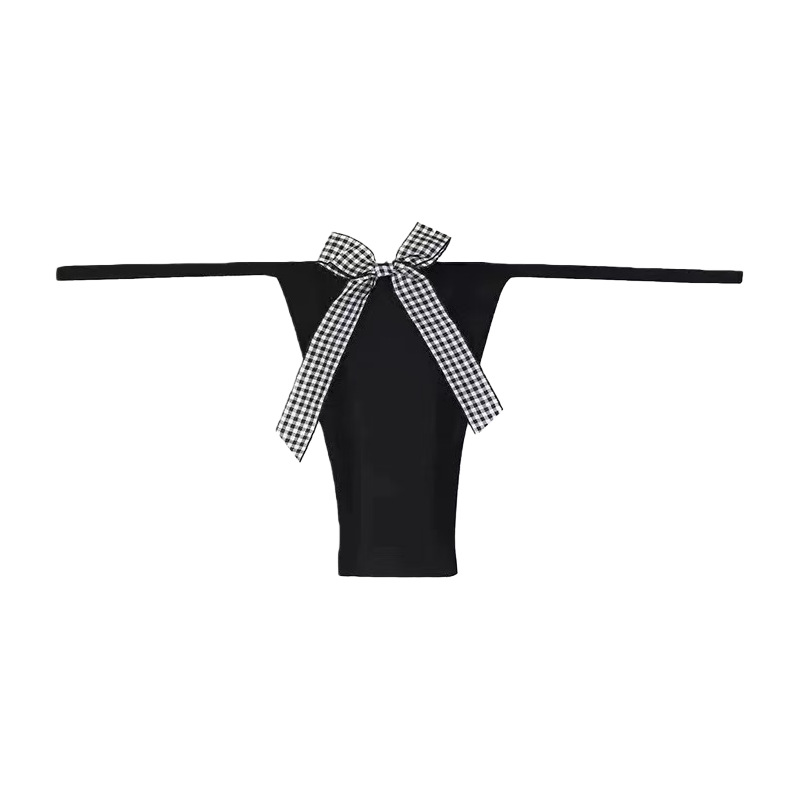 Women satin seamless T-string panties