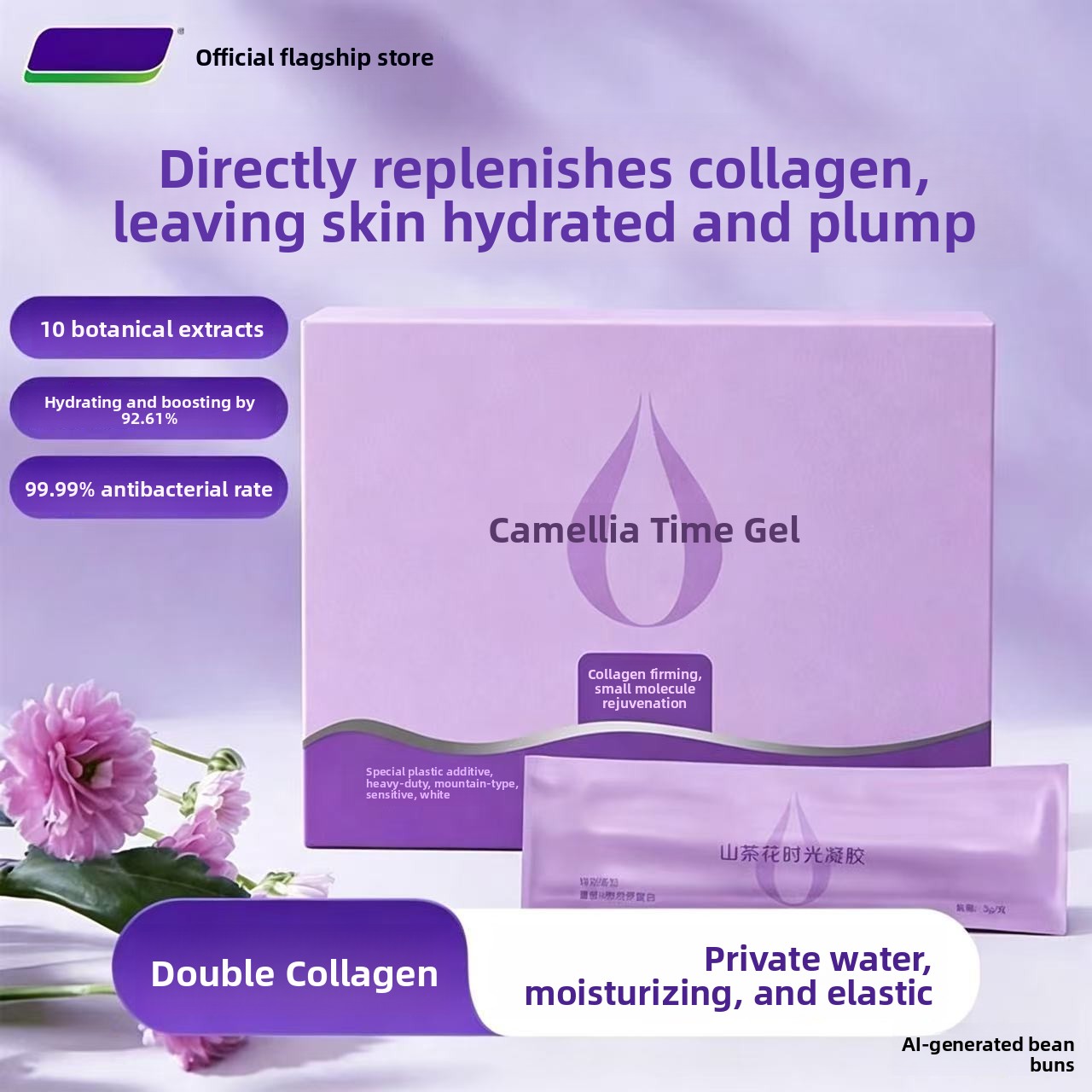 Camellia Gel for Women's Intimate Care: Deeply hydrating, softening, moisturizing, firming, and translucent