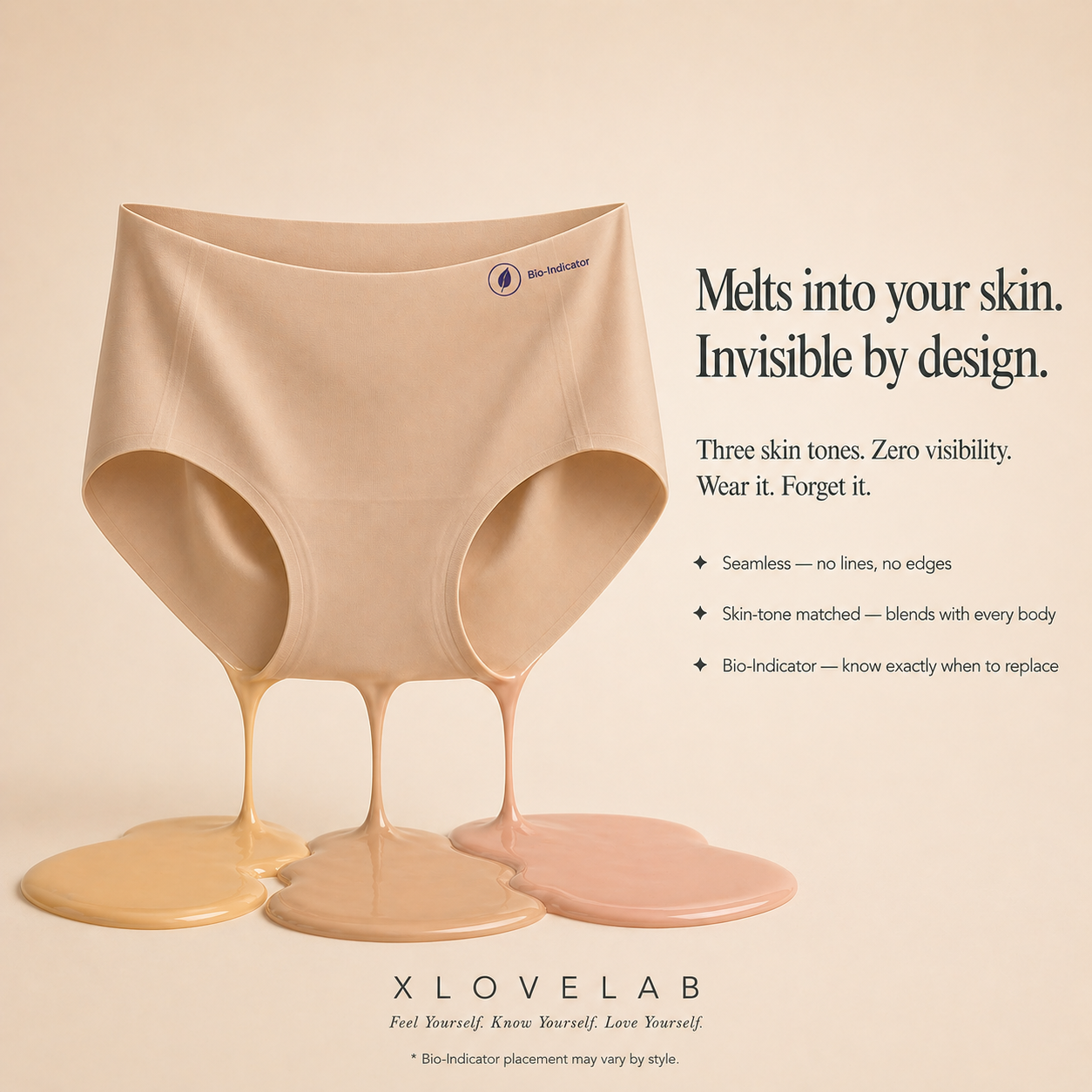 粉底液无痕内裤Second-Skin Seamless Brief