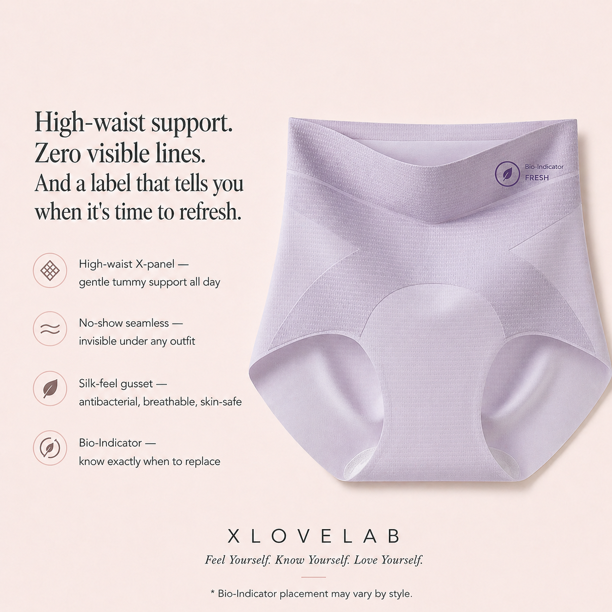 收腹高腰无痕内裤 High-Waist Sculpting Brief	
