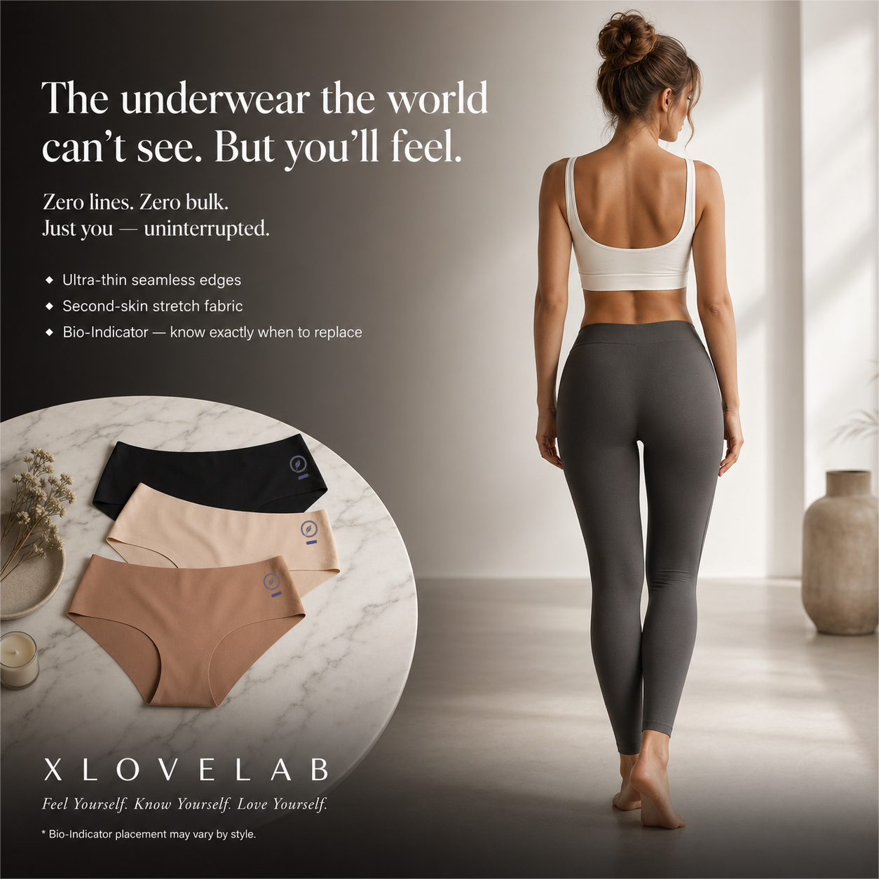 粉底液无痕内裤Second-Skin Seamless Brief