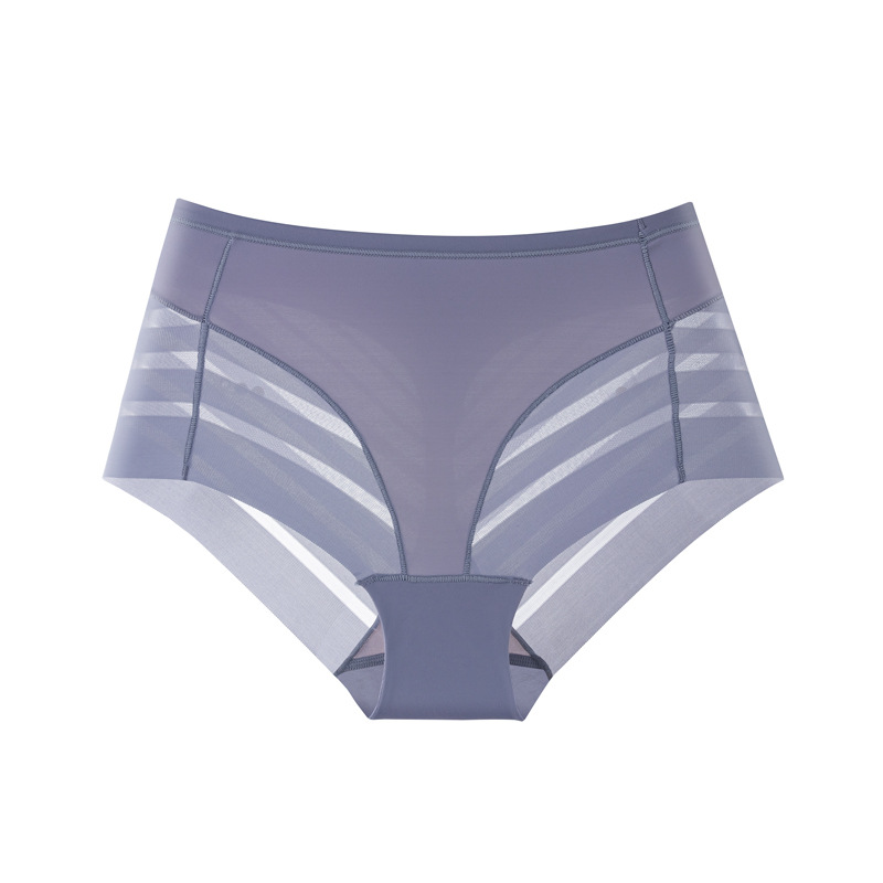 Multi-color combination cross-border exclusive high-waisted women's panties, breathable, invisible, comfortable, transparent, sexy mesh women's briefs yoga