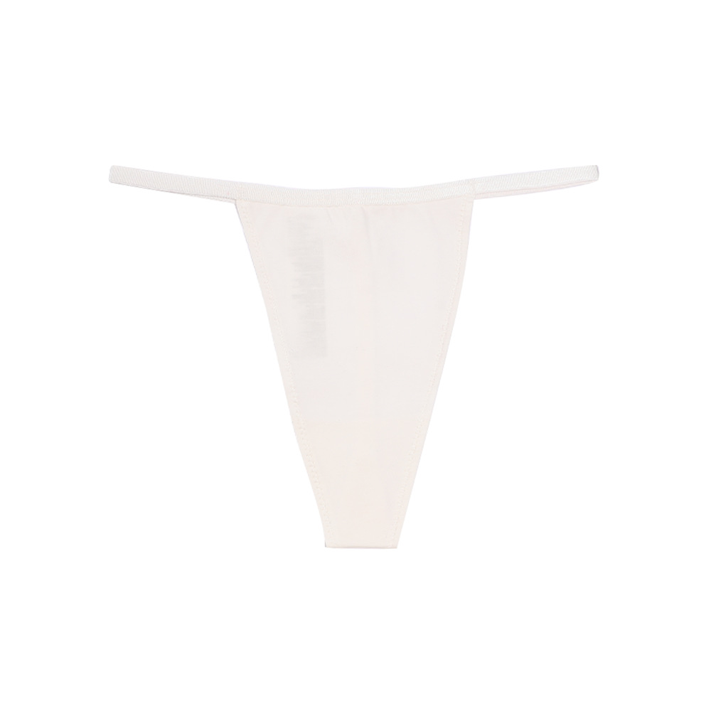 Cross-border European and American sexy thin-strap low-rise thong breathable simple Brazilian panties cotton women's underwear