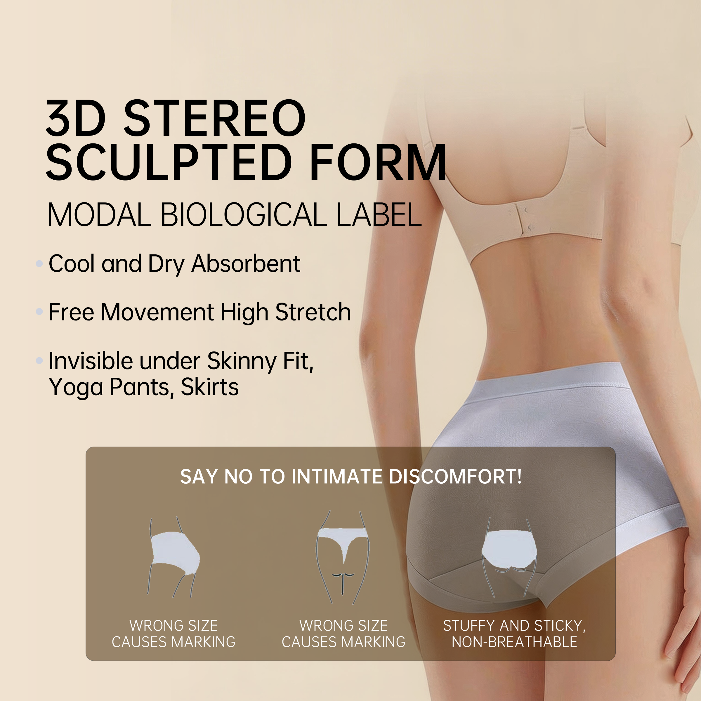 Modal 10A pH Sensing Underwear