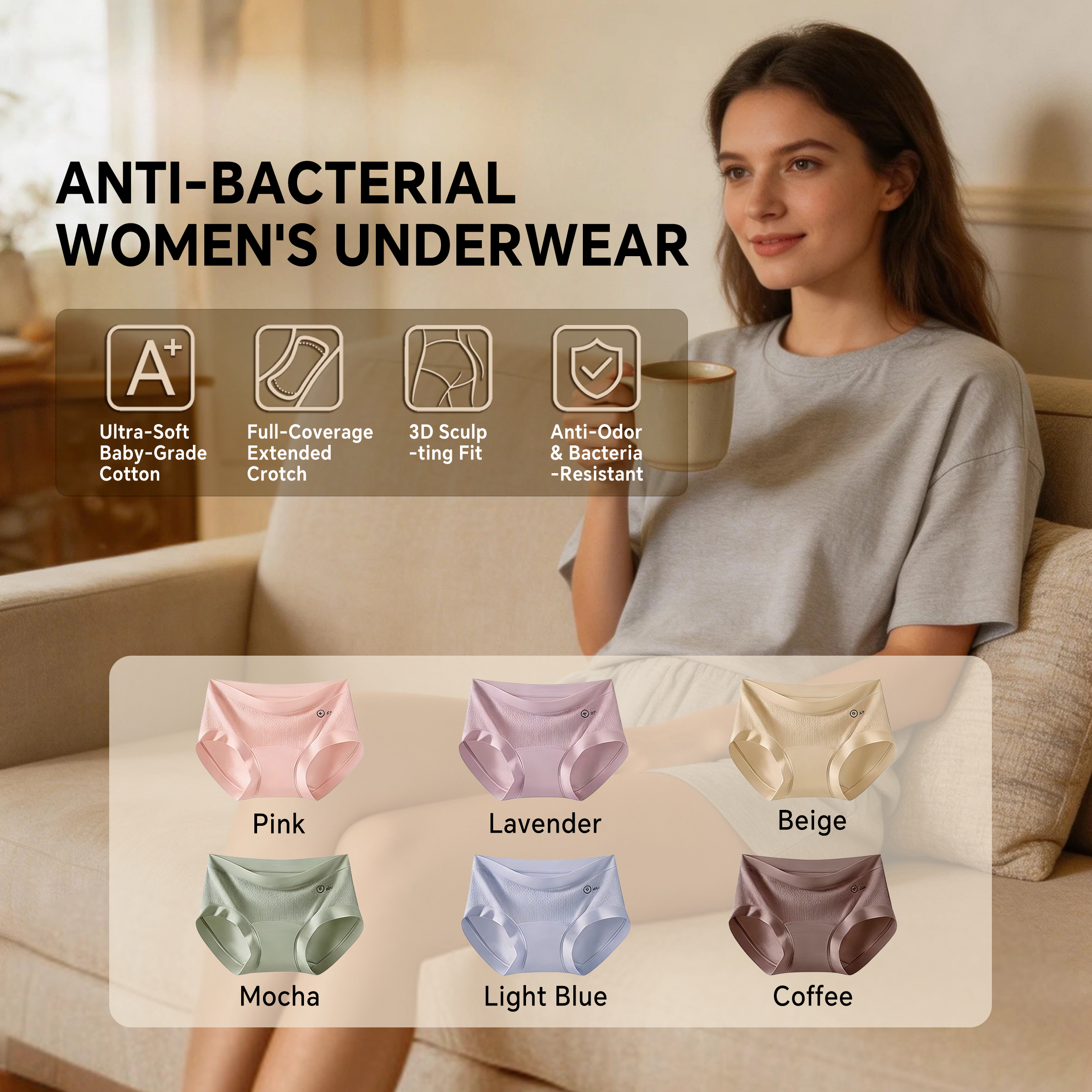 Modal 10A pH Sensing Underwear