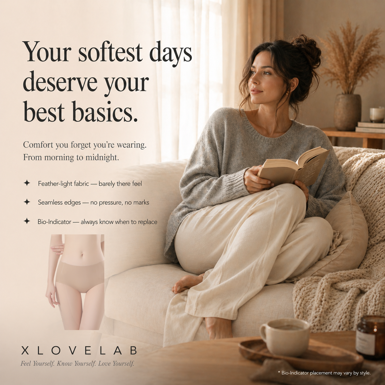 粉底液无痕内裤Second-Skin Seamless Brief