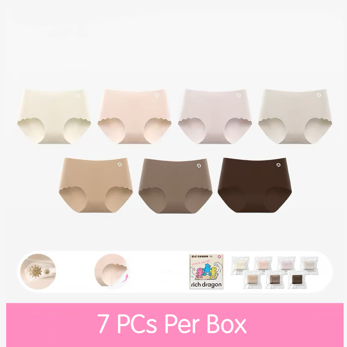 Biotech Seamless Panties – 3-Pack, Cotton-Crotch Women's Underwear