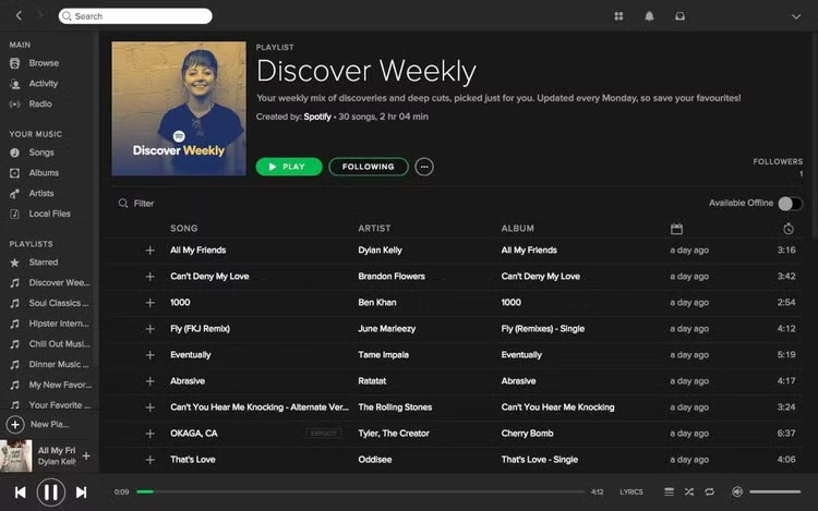 Spotify 1-month Premium Account