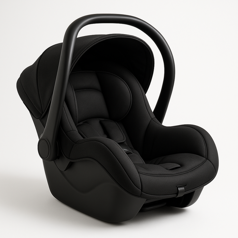 Silla de Coche para Bebé Ajustable Ergonómica con Reposacabezas Arnés de Seguridad Material Duradero Negro Categoría Infantil