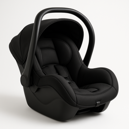 Silla de Coche para Bebé Ajustable Ergonómica con Reposacabezas Arnés de Seguridad Material Duradero Negro Categoría Infantil