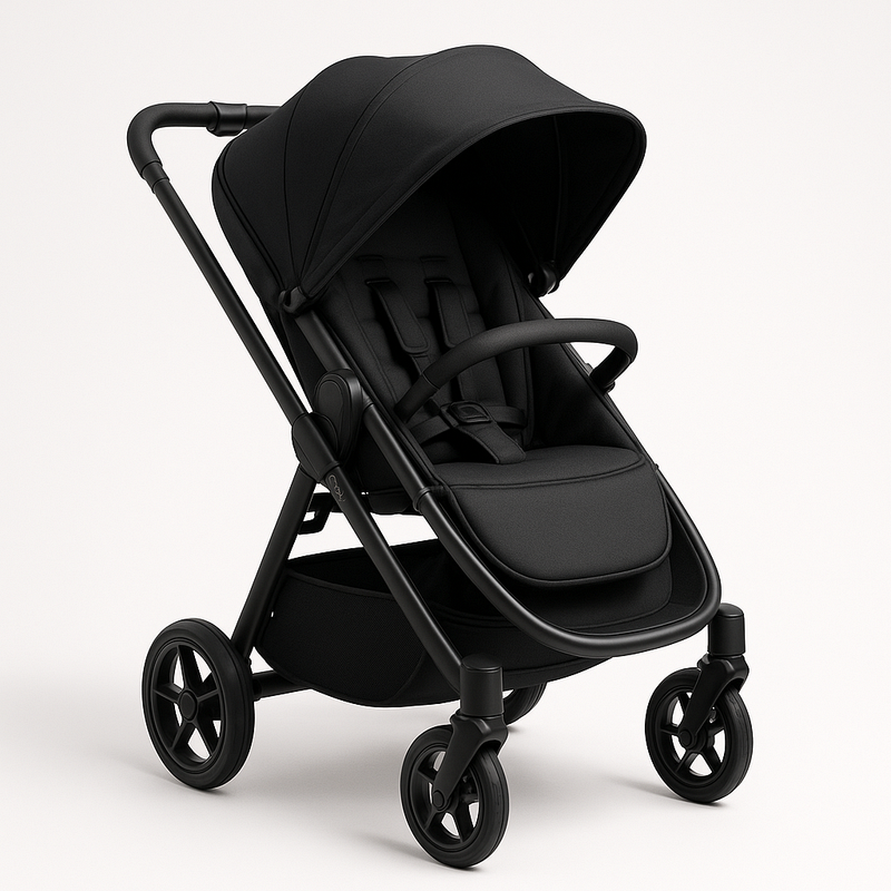 Cochecito Juvenil Plegable Negro Comodidad y Practicidad para Viajes