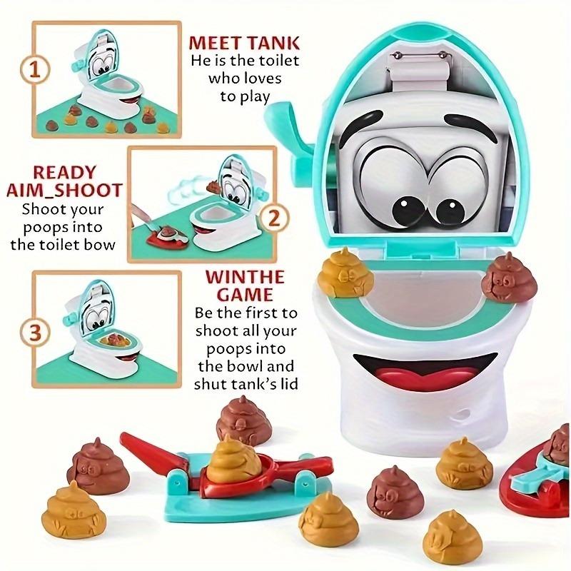Product Introduction of Interactive Poop Shooting Game Set - Plastic Poop Launcher Toy for Family Fun, Educational Prank Toy, Funny Novelty Gift for Kids 0