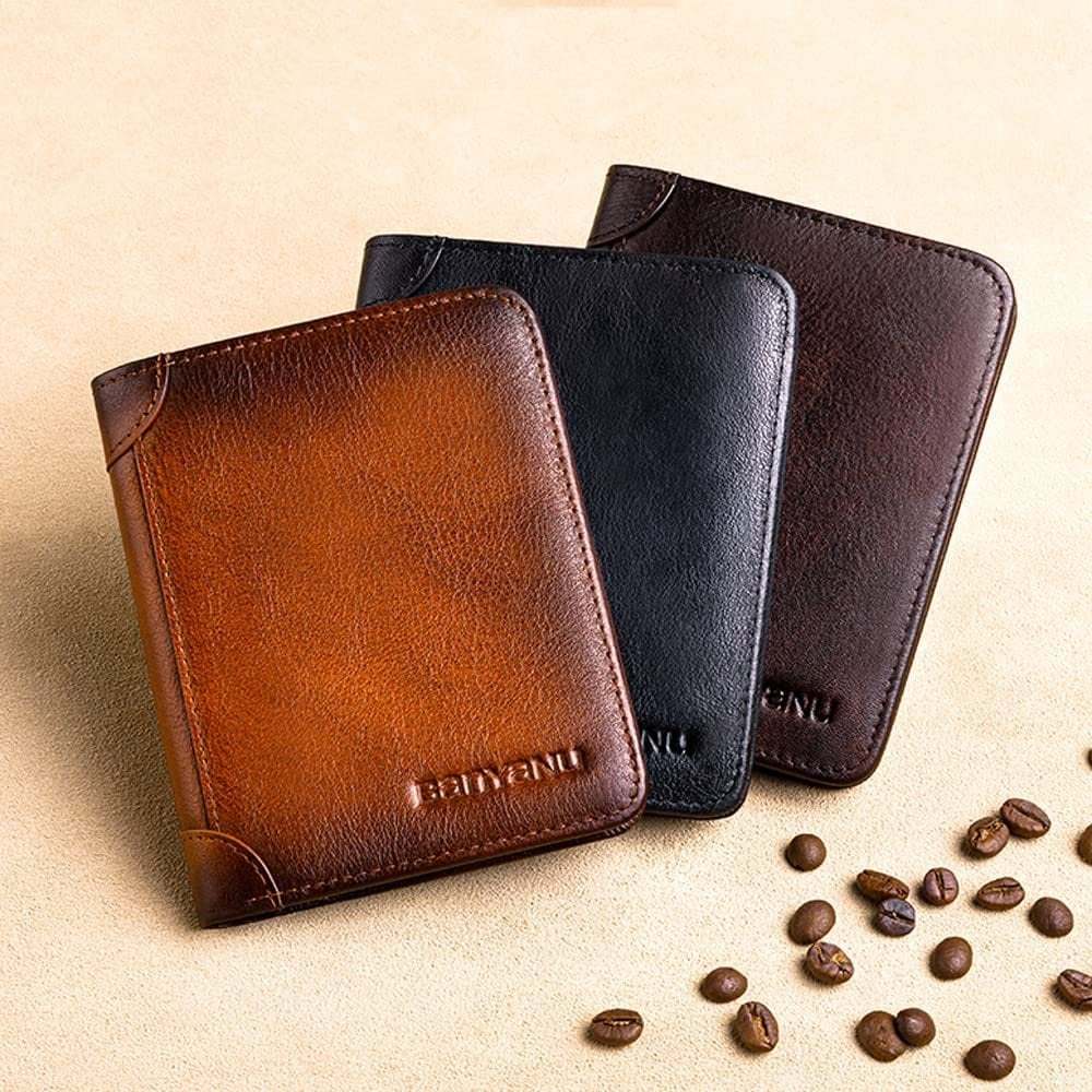 🔥Men's Essentials✨💰Multi-functional RFID Blocking Waterproof Durable Genuine Leather Wallet🎁