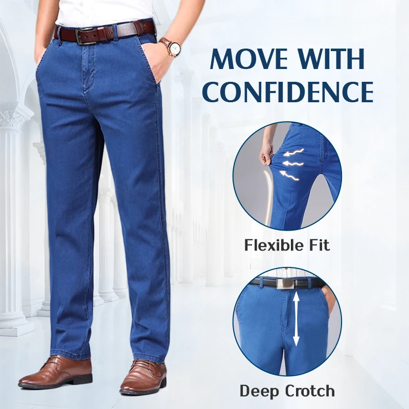 (❤️EARLY SUMMER HOT SALE- 49% OFF) Men's Classic Straight Fit Stretch Jeans
