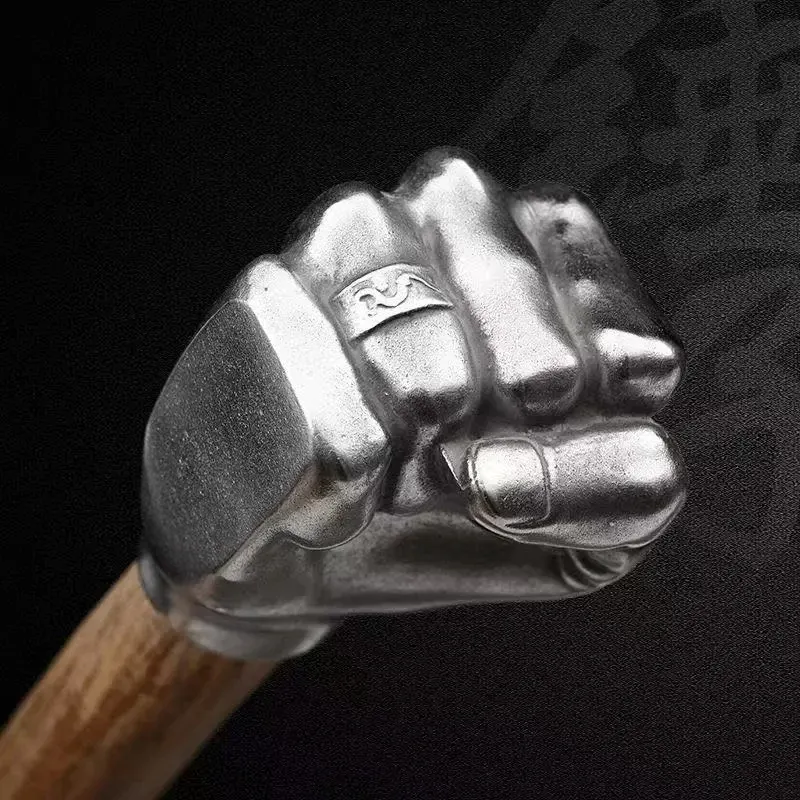 Fist hammer wooden handle fitter hammer small fist hammer electrician hammer home outdoor car self-defense hammer iron hammer