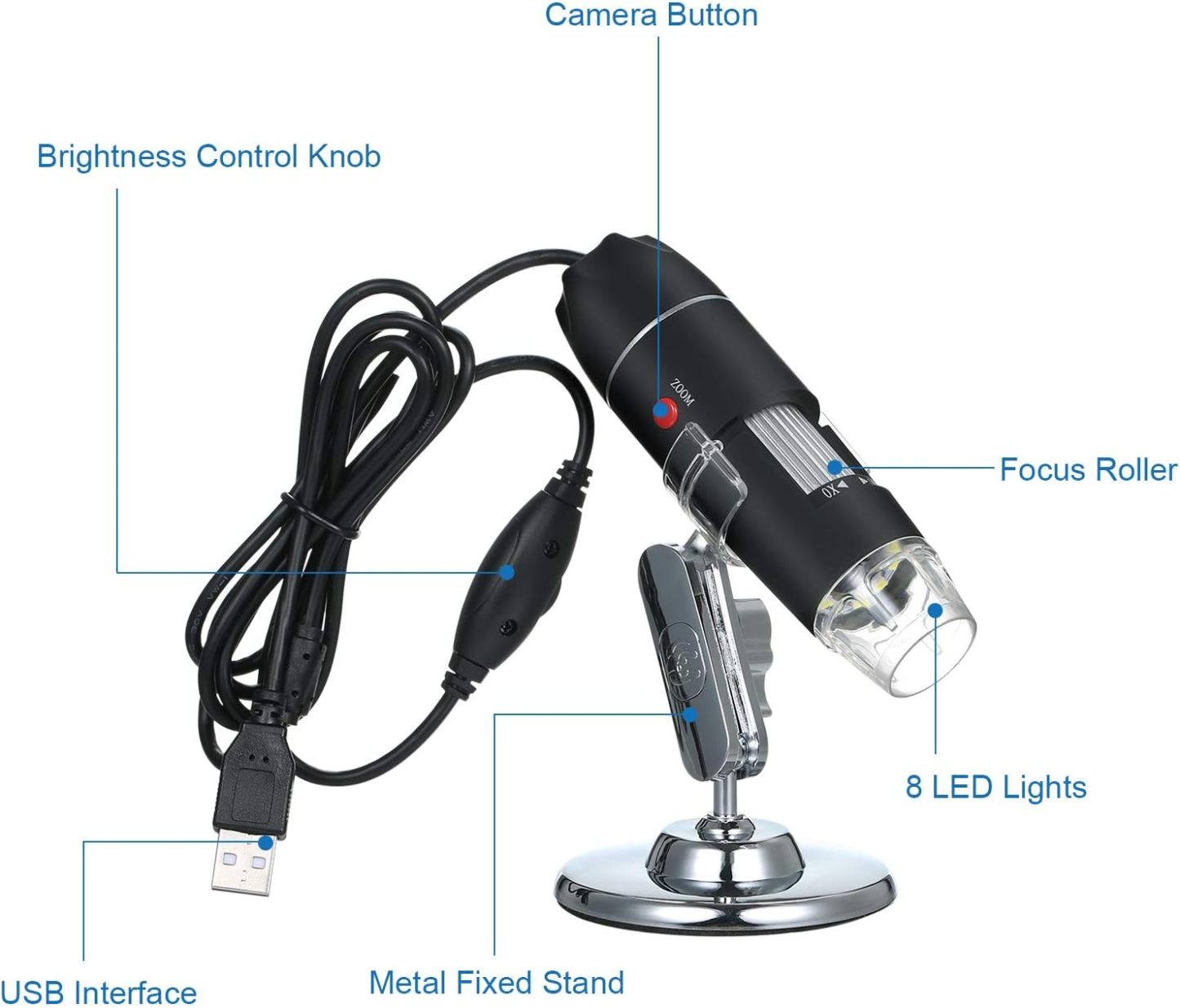 🔬1600X  Zoom Digital Microscope Camera Portable Magnifier🔍