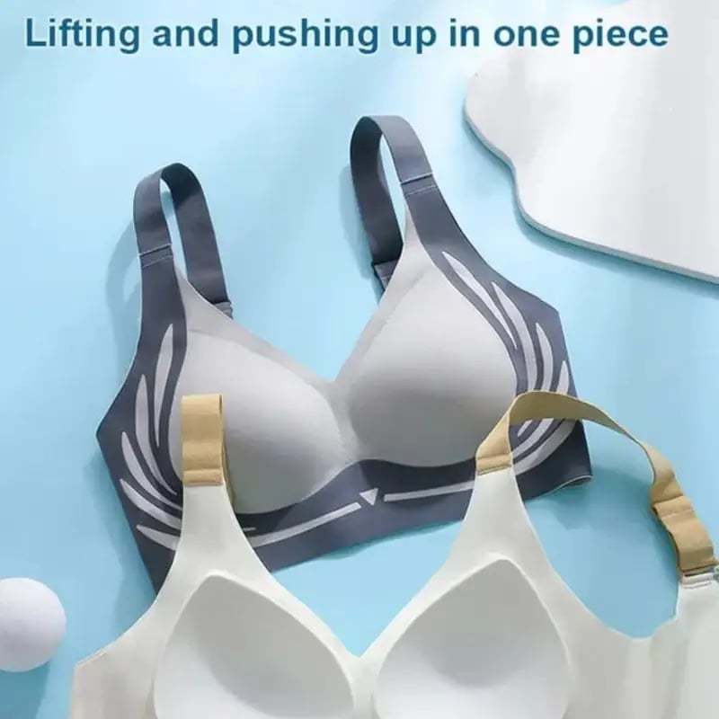 🔥Super Gather Bra | Wireless Push-up Bra👍No More Sagging Breasts