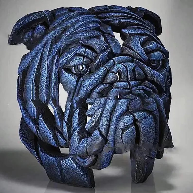 Contemporary Wooden African Animal Sculpture for Home Decor Dog