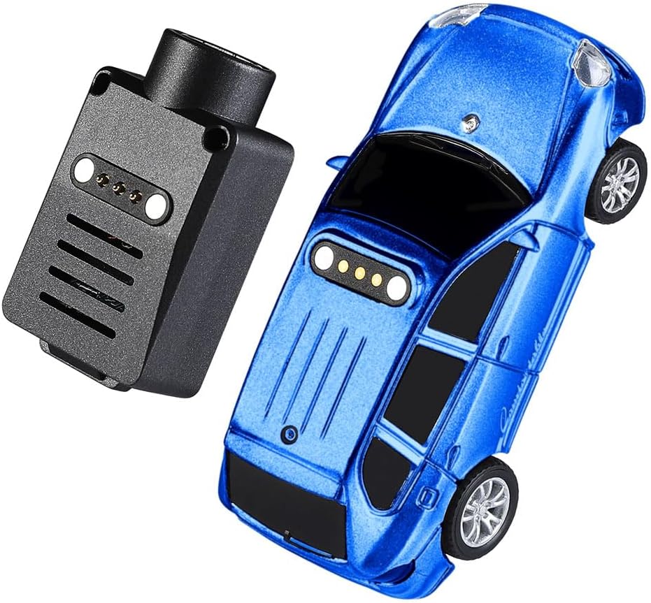 WL Mini RC Car with HD FPV Camera, 1/64 Remote Control Car FPV RC Drift Cars with LED Ambient Lights & Interactive Controls & 3-Speed Modes Gift for Adult (Grey)