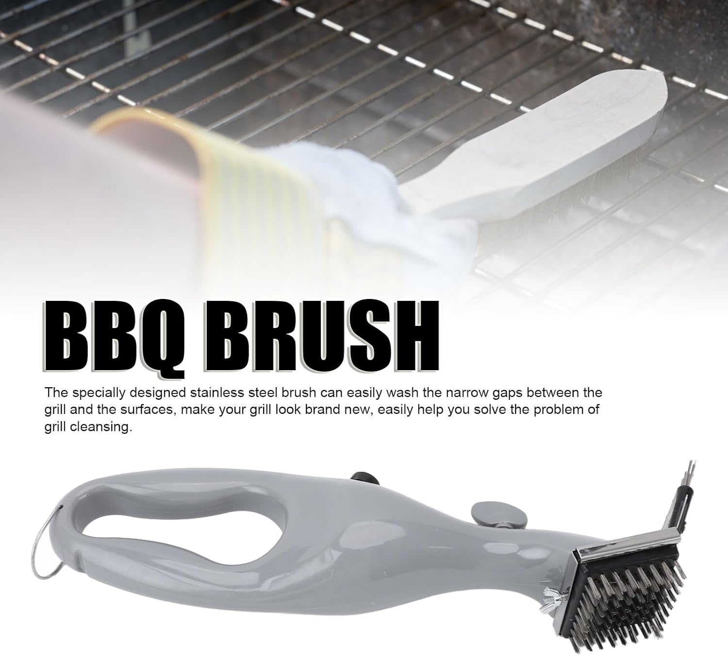 Grill Brush and Scraper, Stainless Steel Steam Grill Brush,Grill Cleaning Brush BBQ Cleaner Accessories BBQ Grill Brush Steam Cleaner for Gas Charcoal Grilling Grates Barbecue Tools for Outdoor Grill