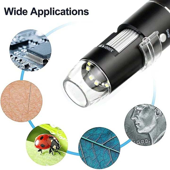 🔬1600X  Zoom Digital Microscope Camera Portable Magnifier🔍