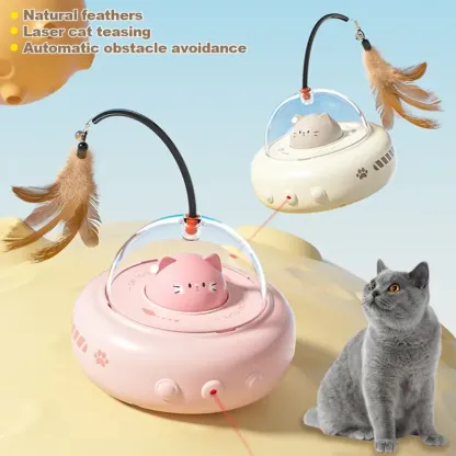 Smart Teaser Cat Toy Electric UFO Cat Teaser Stick