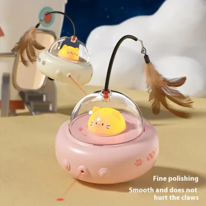 Smart Teaser Cat Toy Electric UFO Cat Teaser Stick