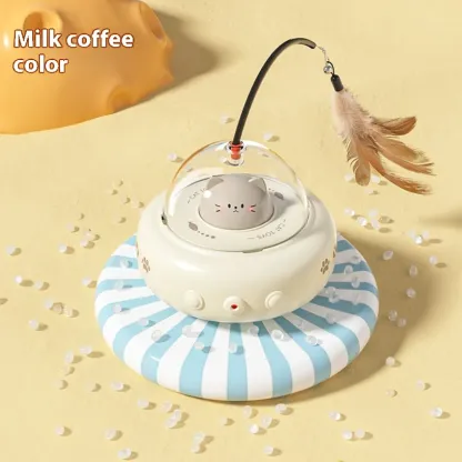Smart Teaser Cat Toy Electric UFO Cat Teaser Stick