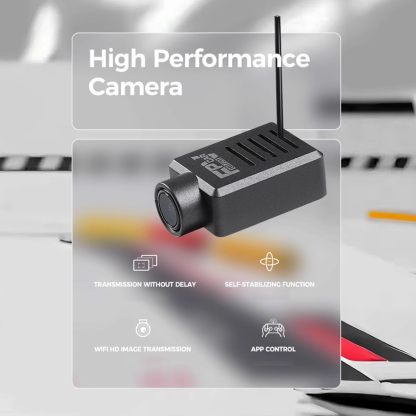 WL Mini RC Car with HD FPV Camera, 1/64 Remote Control Car FPV RC Drift Cars with LED Ambient Lights & Interactive Controls & 3-Speed Modes Gift for Adult (Grey)