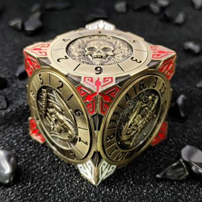 🏆Flash Sale⚡ 50K+ SOLD! Almost Gone-💥2025 New DND Fidget Spinner DICE: 7-in-1 Metal DND Dice Cube – 6-Sided Rotating Polyhedral Dice, Tabletop RPG Accessory for DMs and Player,Best gifts