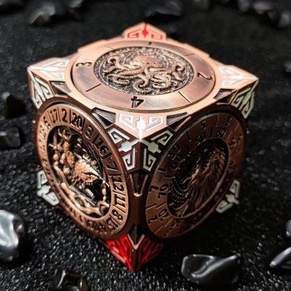 🏆Flash Sale⚡ 50K+ SOLD! Almost Gone-💥2025 New DND Fidget Spinner DICE: 7-in-1 Metal DND Dice Cube – 6-Sided Rotating Polyhedral Dice, Tabletop RPG Accessory for DMs and Player,Best gifts