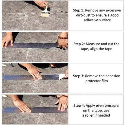 😈 Black technology waterproof tape-Can stick to any broken objects😈